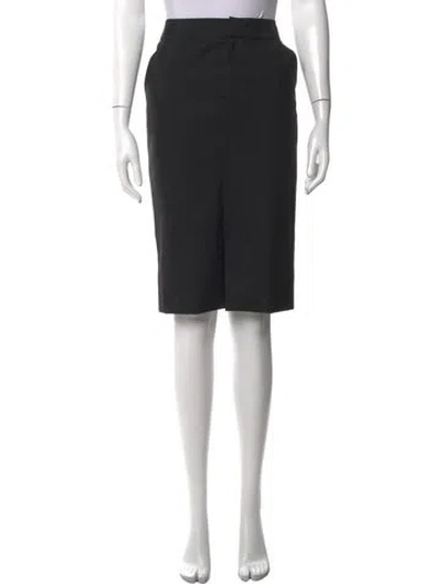 Pre-owned Givenchy Vintage Knee-length Skirt In Black