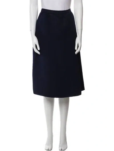 Pre-owned Givenchy Vintage Knee-length Skirt In Blue