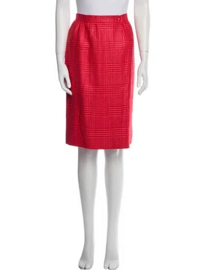 Pre-owned Givenchy Vintage Knee-length Skirt In Red
