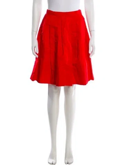 Pre-owned Givenchy Vintage Knee-length Skirt In Red