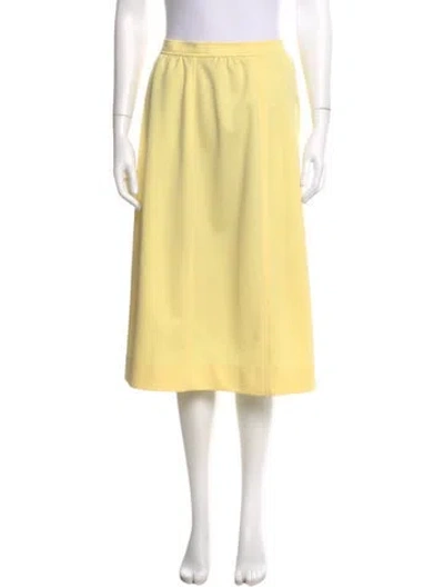 Pre-owned Givenchy Vintage Knee-length Skirt In Yellow