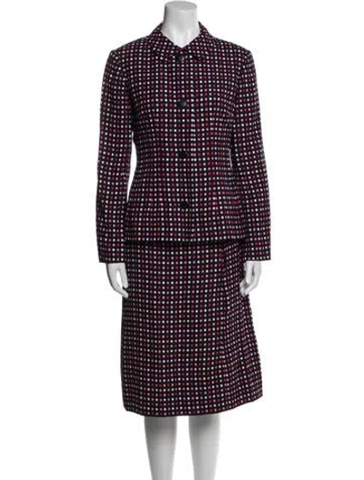 Pre-owned Givenchy Vintage Late 1960's - Early 1970's Skirt Suit In Multi