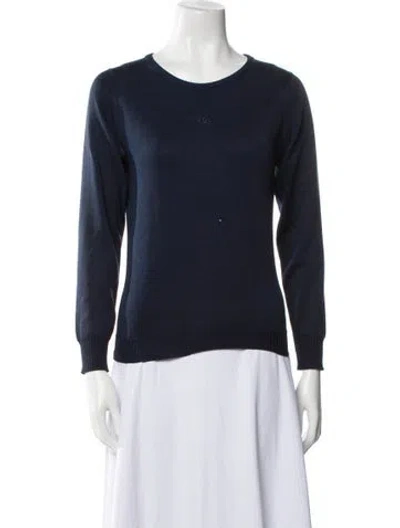Pre-owned Givenchy Vintage Late 1970's - Early 1980's Sweater In Blue