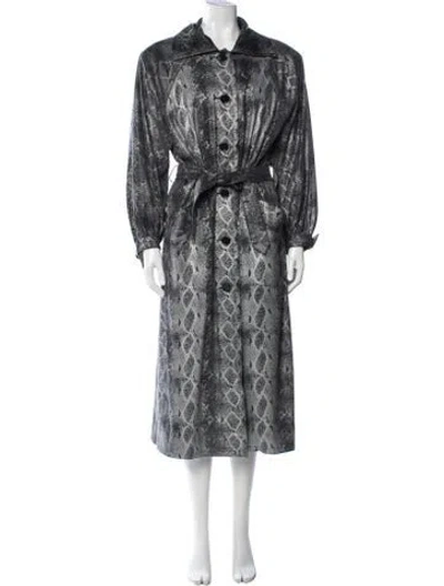Pre-owned Givenchy Vintage Late 1970's - Early 1980's Trench Coat In Green
