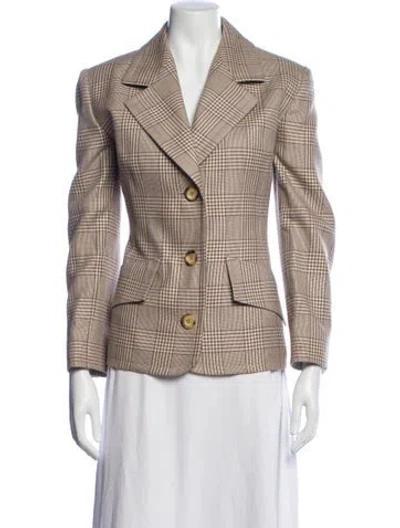 Pre-owned Givenchy Vintage Late 1980's - Early 1990's Blazer In Brown
