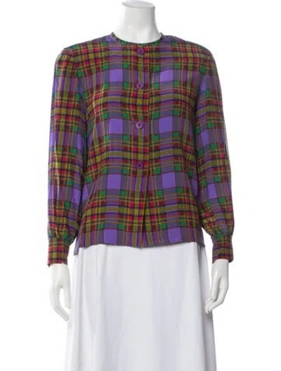 Pre-owned Givenchy Vintage Late 1980's - Early 1990's Jacket In Purple