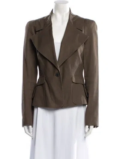 Pre-owned Givenchy Vintage Late 1990's - Early 2000's Blazer In Brown