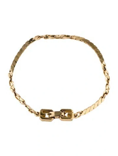 Pre-owned Givenchy Vintage Link Bracelet, 6.5" In Multi