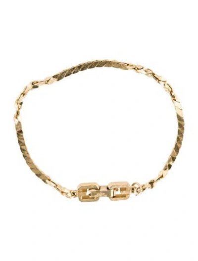 Pre-owned Givenchy Vintage Link Bracelet, 6.5" In Multi