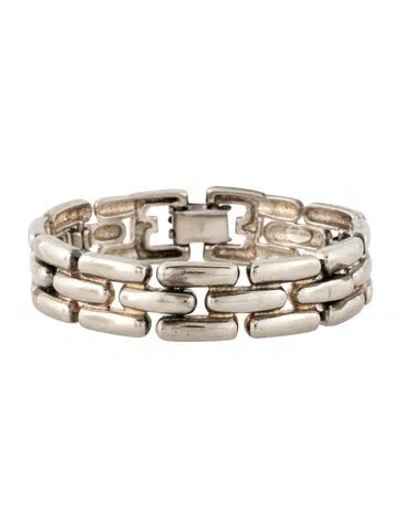 Pre-owned Givenchy Vintage Link Bracelet, 6.5" In Multicolor