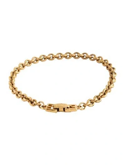 Pre-owned Givenchy Vintage Link Bracelet, 6.5" In Multicolor