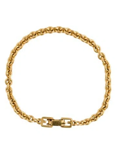 Pre-owned Givenchy Vintage Link Bracelet, 6.75" In Multi