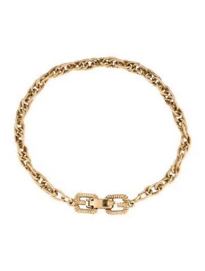 Pre-owned Givenchy Vintage Link Bracelet, 6.75" In Multi