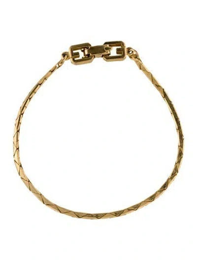 Pre-owned Givenchy Vintage Link Bracelet, 6.75" In Multi