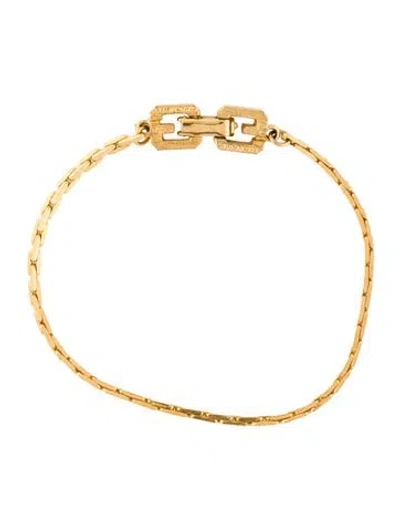 Pre-owned Givenchy Vintage Link Bracelet, 6.75" In Multi