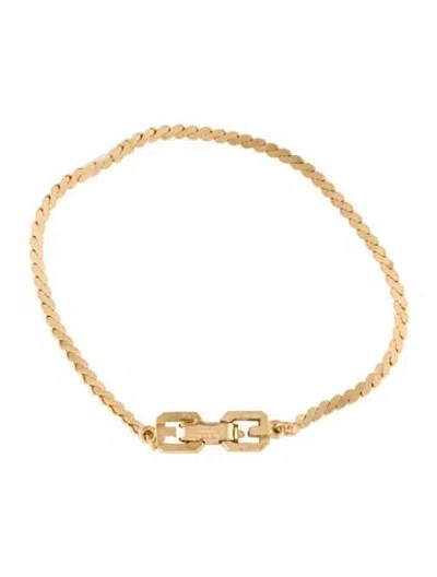 Pre-owned Givenchy Vintage Link Bracelet, 6.75" In Multi