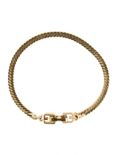 Pre-owned Givenchy Vintage Link Bracelet, 6.75" In Multi