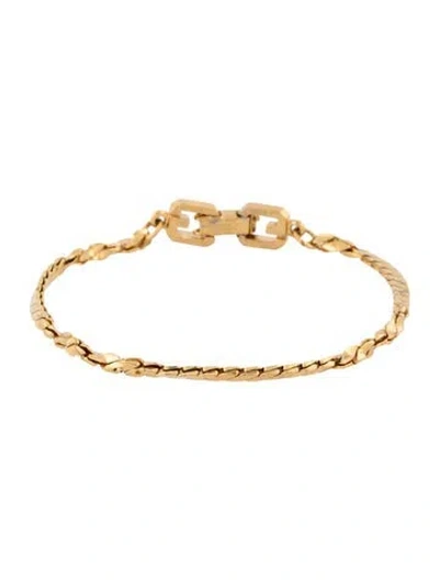 Pre-owned Givenchy Vintage Link Bracelet, 6.75" In Multicolor