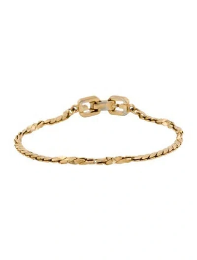 Pre-owned Givenchy Vintage Link Bracelet, 6.75" In Multicolor
