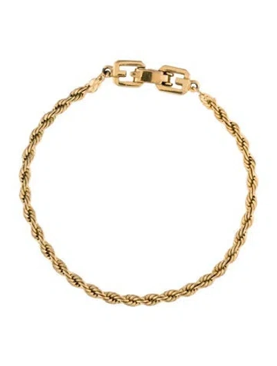 Pre-owned Givenchy Vintage Link Bracelet, 6.75" In Multicolor