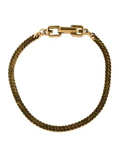 Pre-owned Givenchy Vintage Link Bracelet, 7" In Multi