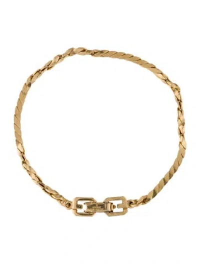 Pre-owned Givenchy Vintage Link Bracelet, 7" In Multi