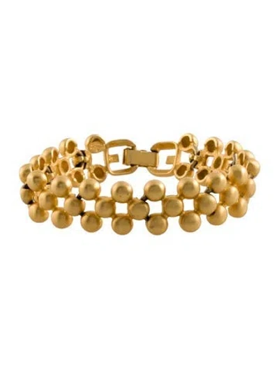 Pre-owned Givenchy Vintage Link Bracelet, 7" In Multi