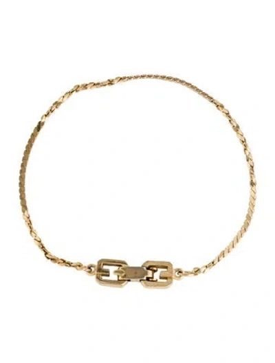 Pre-owned Givenchy Vintage Link Bracelet, 7" In Multi