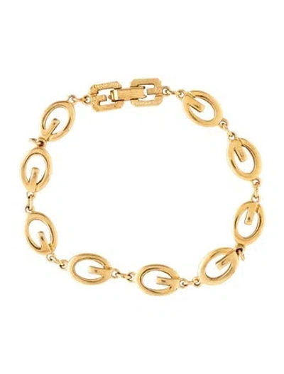 Pre-owned Givenchy Vintage Link Bracelet, 7" In Multicolor