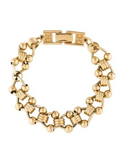Pre-owned Givenchy Vintage Link Bracelet, 7.25" In Multicolor
