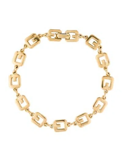 Pre-owned Givenchy Vintage Link Bracelet, 7.5" In Multi