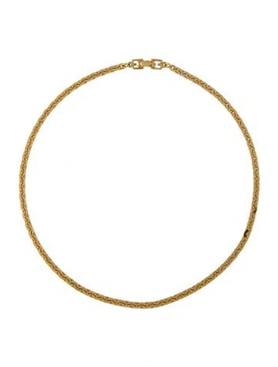 Pre-owned Givenchy Vintage Link Chain Necklace, 16" In Multi