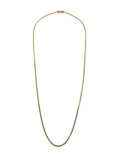 Pre-owned Givenchy Vintage Link Chain Necklace, 30" In Multi