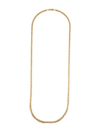 Pre-owned Givenchy Vintage Long Chain Necklace, 35.5" In Multi