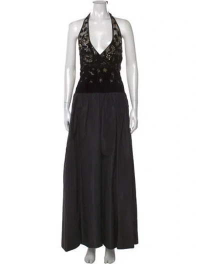 Pre-owned Givenchy Vintage Long Dress In Black