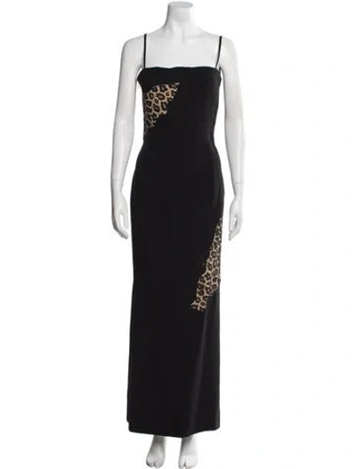 Pre-owned Givenchy Vintage Long Dress In Black