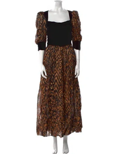 Pre-owned Givenchy Vintage Long Dress In Multi