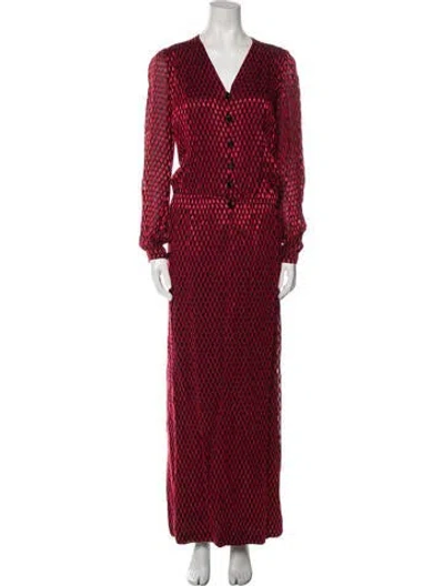 Pre-owned Givenchy Vintage Long Dress In Pink