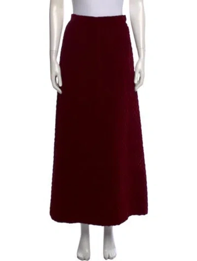 Pre-owned Givenchy Vintage Long Skirt In Burgundy