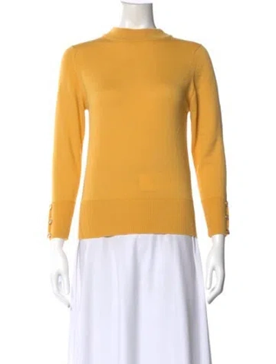 Pre-owned Givenchy Vintage Merino Wool Sweater In Yellow