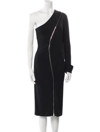 Pre-owned Givenchy Vintage Midi Length Dress In Black