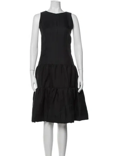 Pre-owned Givenchy Vintage Midi Length Dress In Black