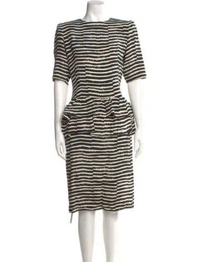 Pre-owned Givenchy Vintage Midi Length Dress In Multi