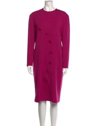 Pre-owned Givenchy Vintage Midi Length Dress In Purple