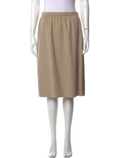 Pre-owned Givenchy Vintage Midi Length Skirt In Neutrals