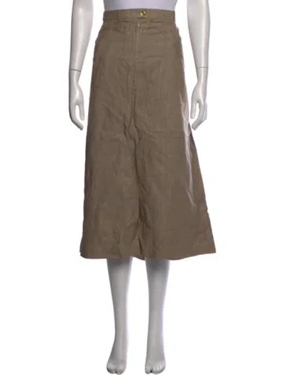 Pre-owned Givenchy Vintage Midi Length Skirt In Neutrals
