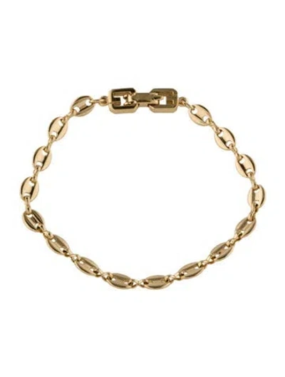 Pre-owned Givenchy Vintage Oval Link Bracelet, 7" In Multi