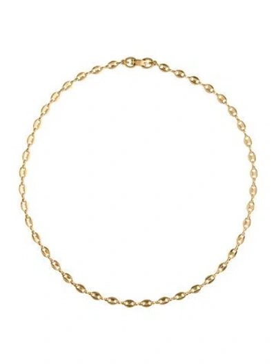Pre-owned Givenchy Vintage Puffed Mariner Chain Necklace, 18" In Multi