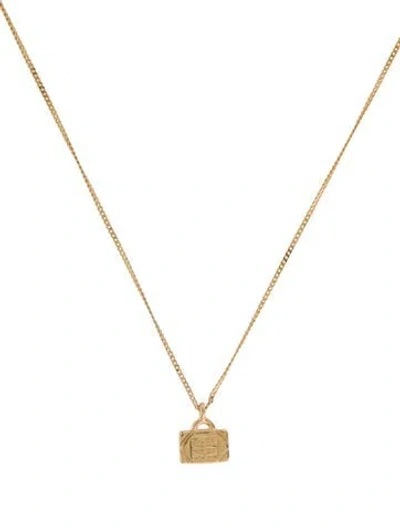 Pre-owned Givenchy Vintage Purse Pendant Necklace, 16" In Multi