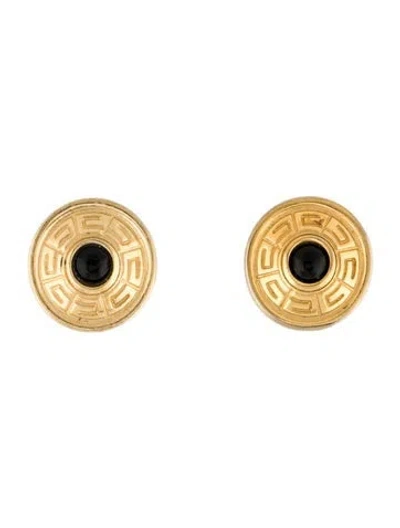 Pre-owned Givenchy Vintage Resin Clip On Earrings In Multi